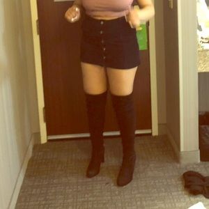 THIGH HIGH BOOTS NUDE AND BLACK!!